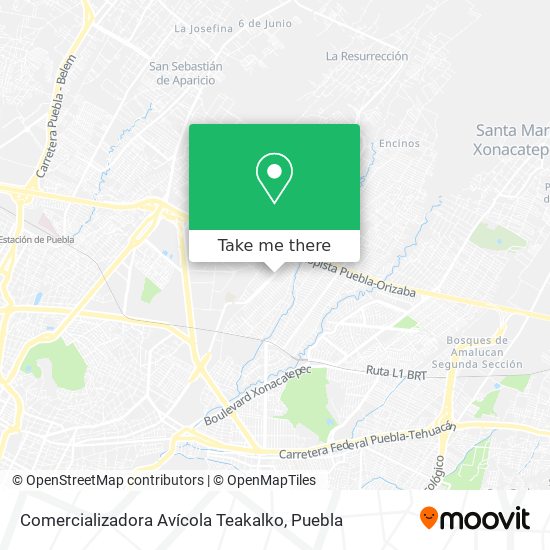 Comercializadora Avícola Teakalko map