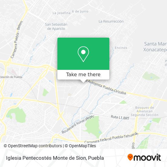 Iglesia Pentecostés Monte de Sion map