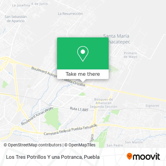 Los Tres Potrillos Y una Potranca map