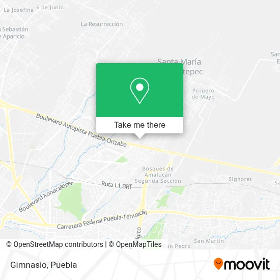Gimnasio map
