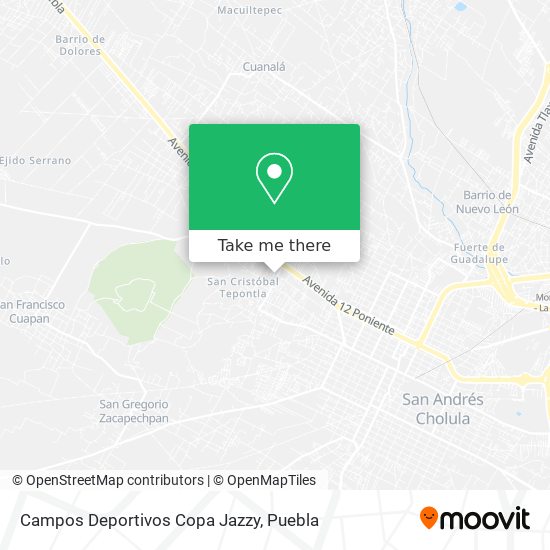 Campos Deportivos Copa Jazzy map