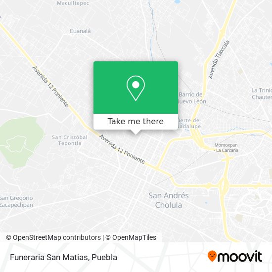 Mapa de Funeraria San Matias