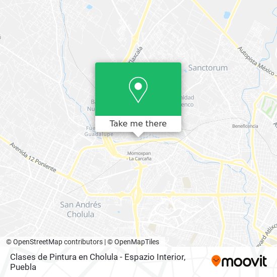 Clases de Pintura en Cholula - Espazio Interior map