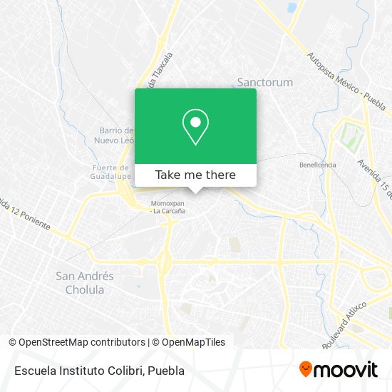 Escuela Instituto Colibri map