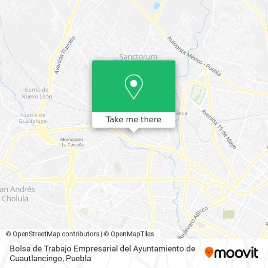 Bolsa de Trabajo Empresarial del Ayuntamiento de Cuautlancingo map