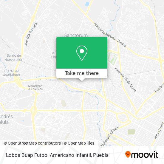 Mapa de Lobos Buap Futbol Americano Infantil