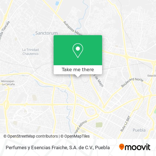Perfumes y Esencias Fraiche, S.A. de C.V. map