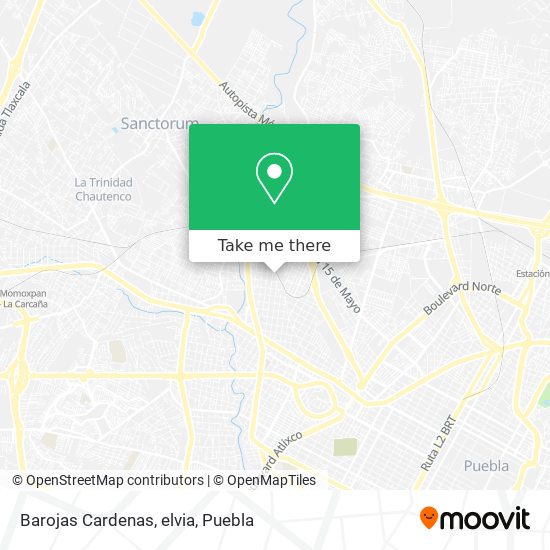 Mapa de Barojas Cardenas, elvia