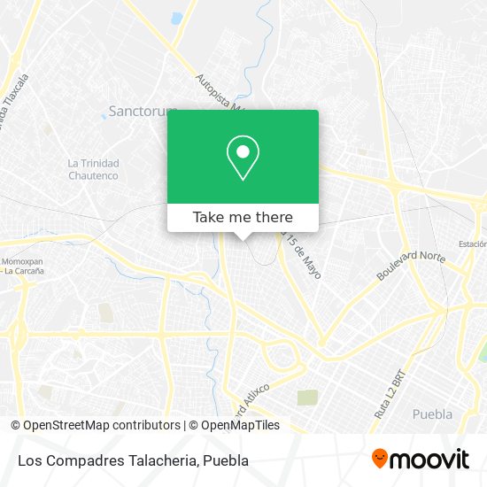 Los Compadres Talacheria map