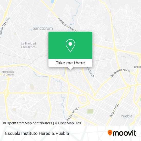 Mapa de Escuela Instituto Heredia