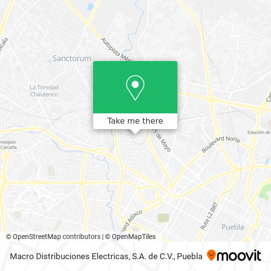 Macro Distribuciones Electricas, S.A. de C.V. map