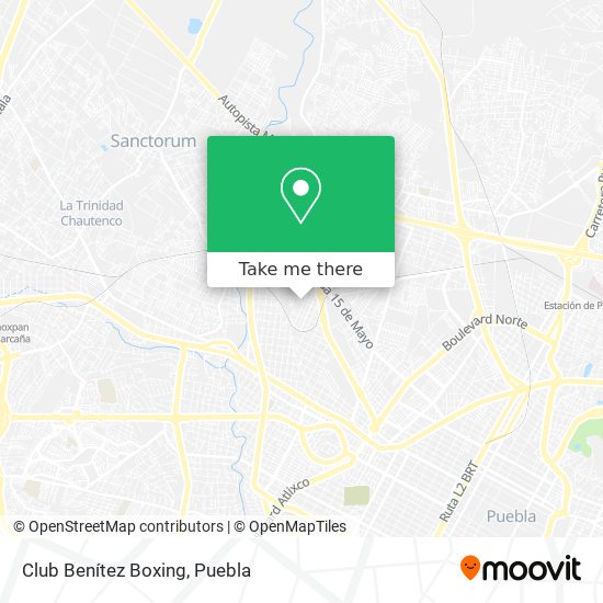 Club Benítez Boxing map