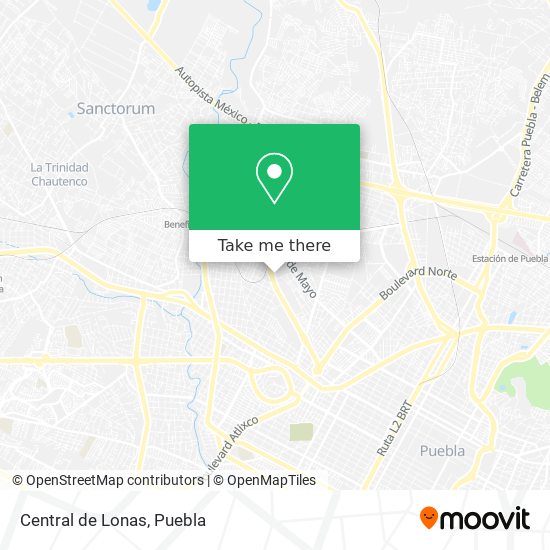 Mapa de Central de Lonas