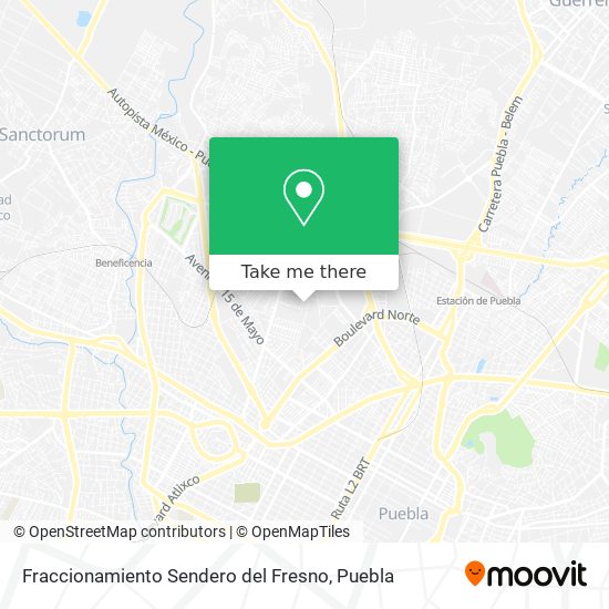 Fraccionamiento Sendero del Fresno map