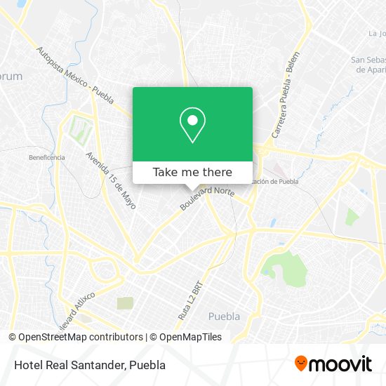 Mapa de Hotel Real Santander