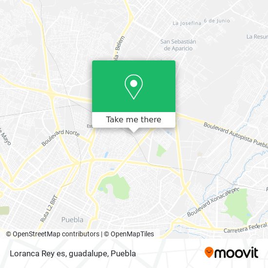 Mapa de Loranca Rey es, guadalupe