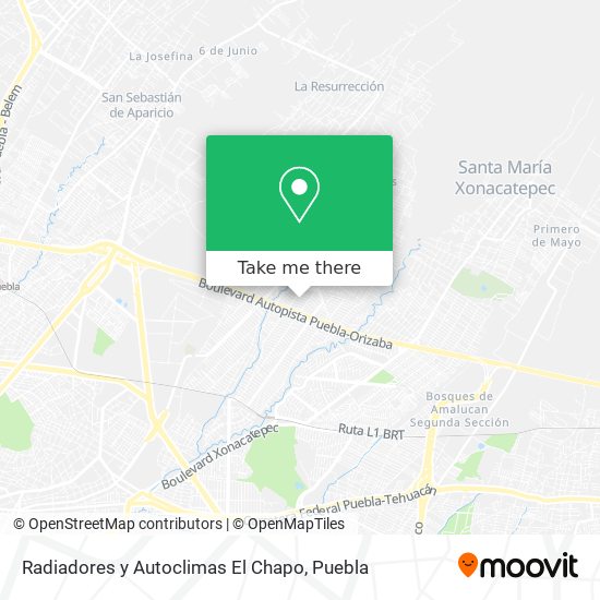Radiadores y Autoclimas El Chapo map