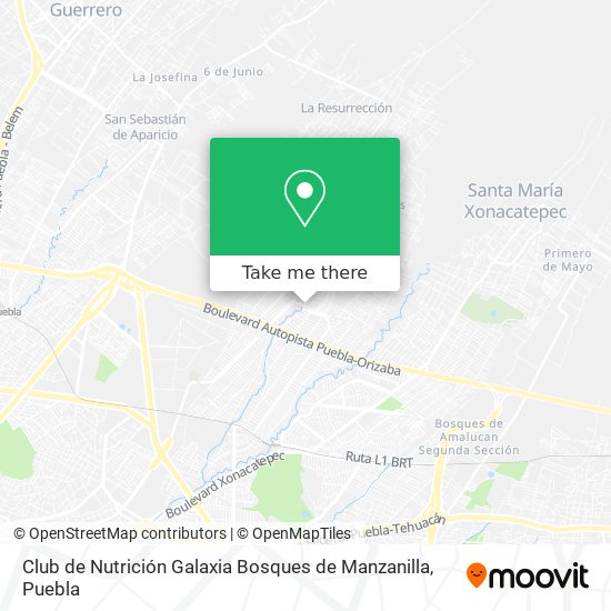 Club de Nutrición Galaxia Bosques de Manzanilla map
