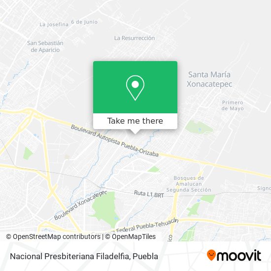 Mapa de Nacional Presbiteriana Filadelfia