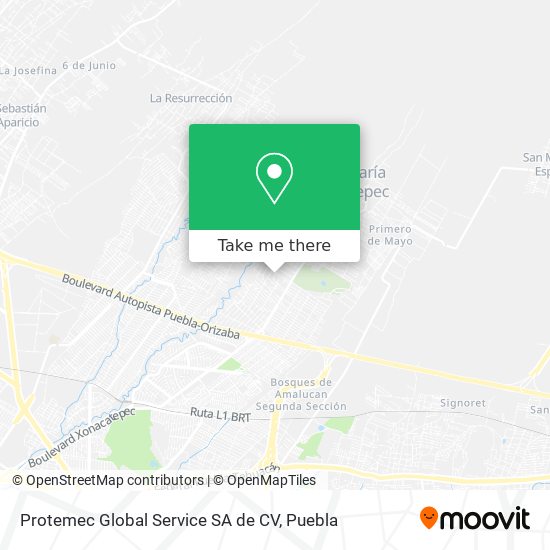Mapa de Protemec Global Service SA de CV
