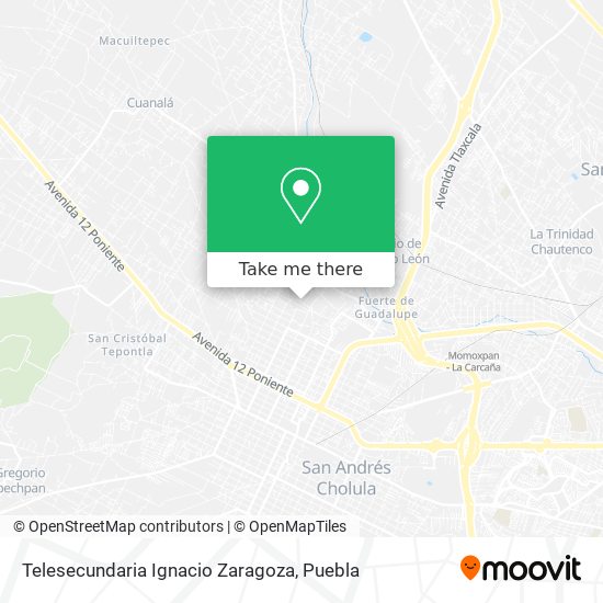 Mapa de Telesecundaria Ignacio Zaragoza