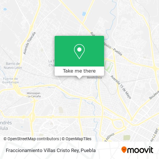 Mapa de Fraccionamiento Villas Cristo Rey