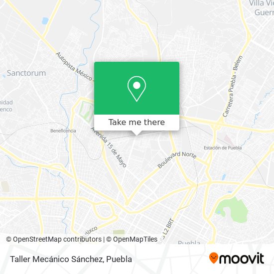 Taller Mecánico Sánchez map