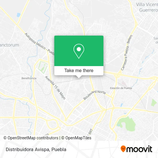 Mapa de Distribuidora Avispa