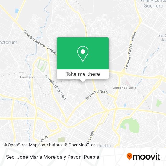 Sec. Jose María Morelos y Pavon map