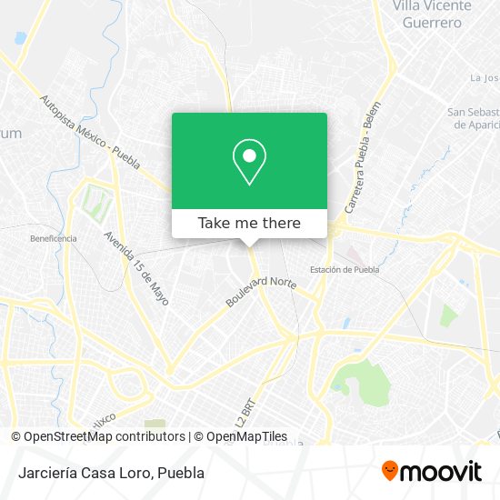 Mapa de Jarciería Casa Loro