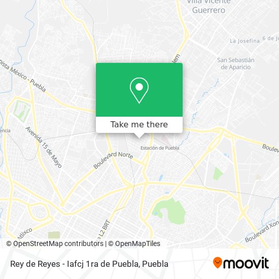 Mapa de Rey de Reyes - Iafcj 1ra de Puebla