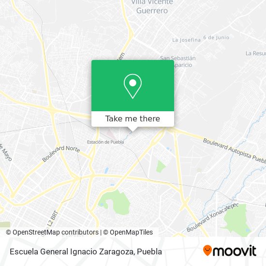 Mapa de Escuela General Ignacio Zaragoza