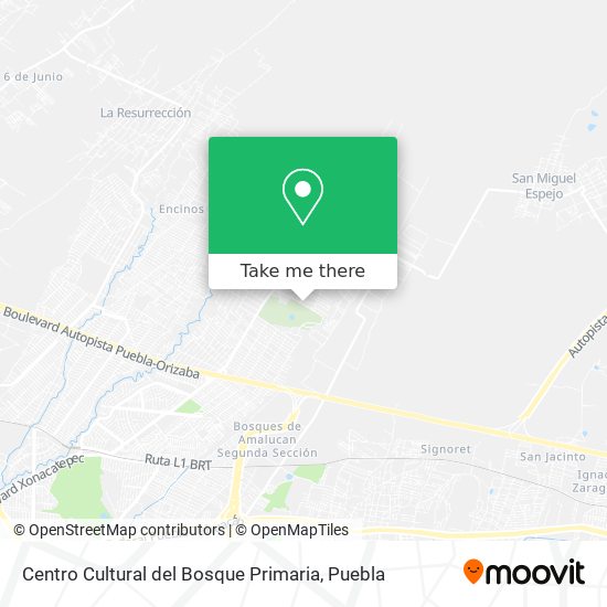 Mapa de Centro Cultural del Bosque Primaria