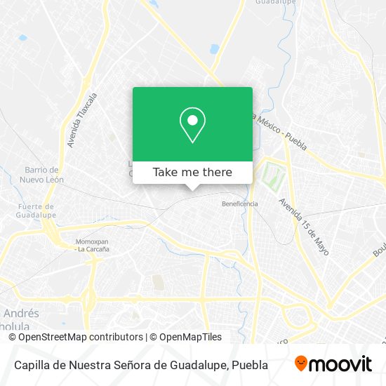 Capilla de Nuestra Señora de Guadalupe map