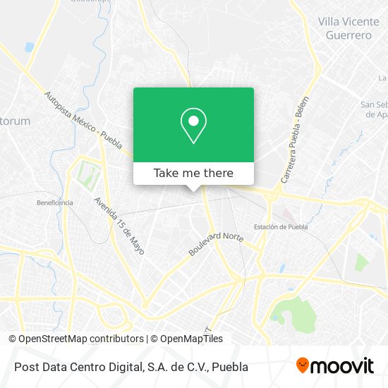 Post Data Centro Digital, S.A. de C.V. map