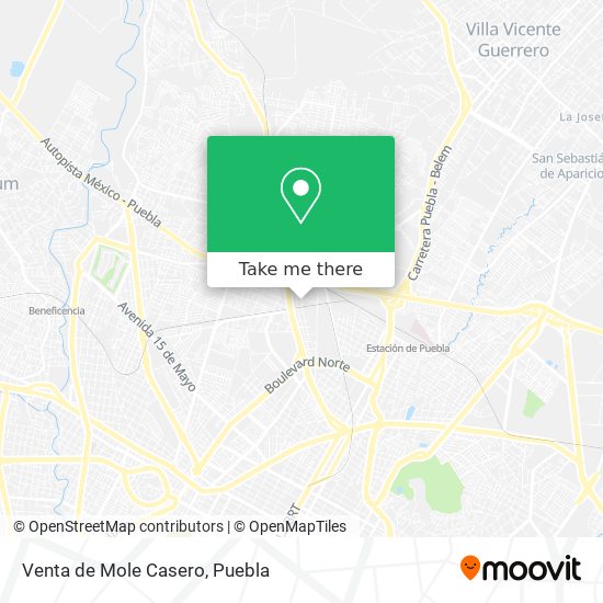 Mapa de Venta de Mole Casero