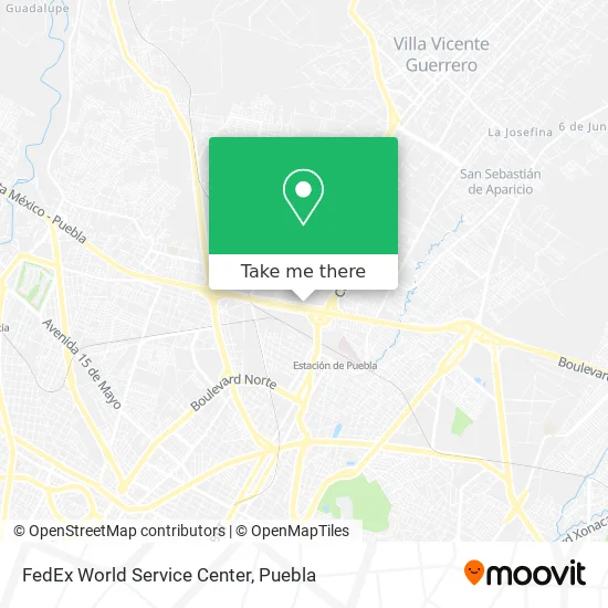 FedEx World Service Center map