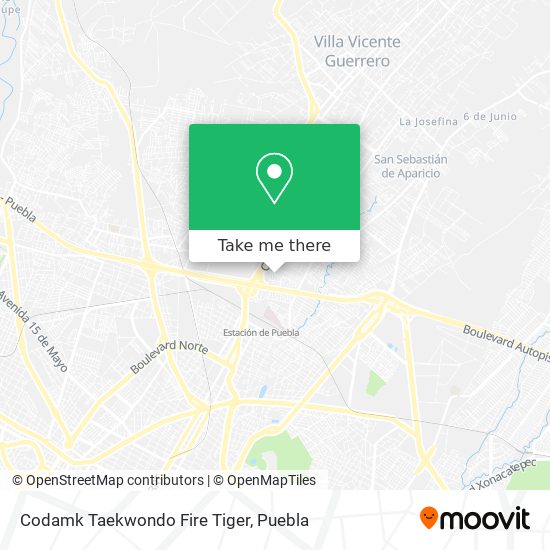 Mapa de Codamk Taekwondo Fire Tiger