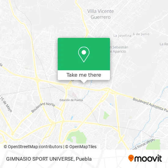 GIMNASIO SPORT UNIVERSE map