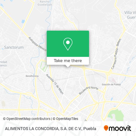 ALIMENTOS LA CONCORDIA, S.A. DE C.V. map