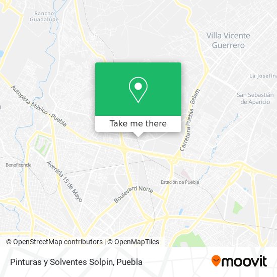 Pinturas y Solventes Solpin map