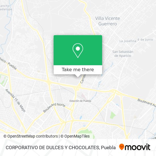 Mapa de CORPORATIVO DE DULCES Y CHOCOLATES