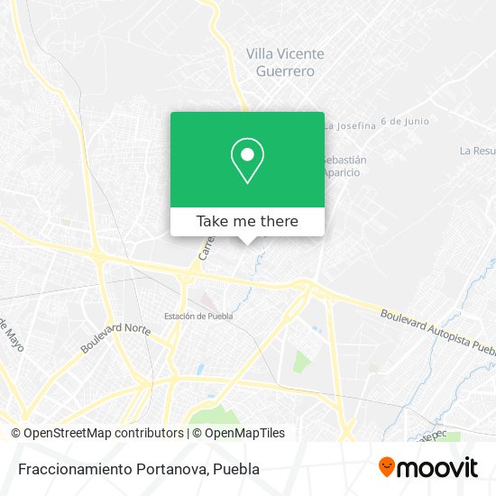 Fraccionamiento Portanova map