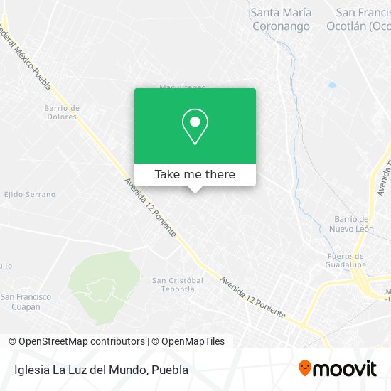 Mapa de Iglesia La Luz del Mundo