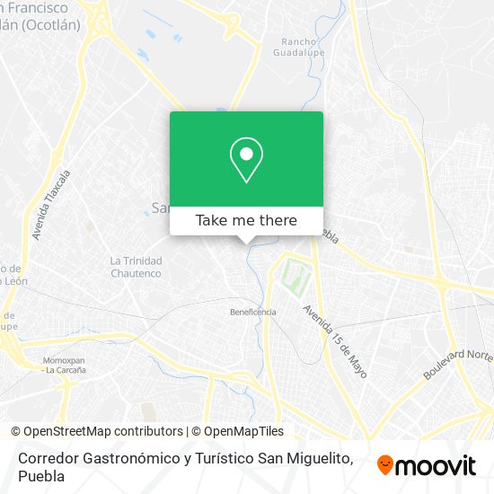 Corredor Gastronómico y Turístico San Miguelito map