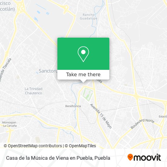 Casa de la Música de Viena en Puebla map