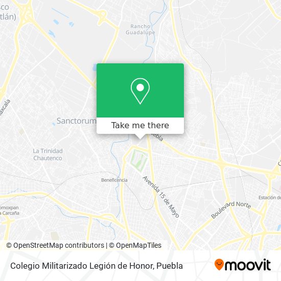 Colegio Militarizado Legión de Honor map