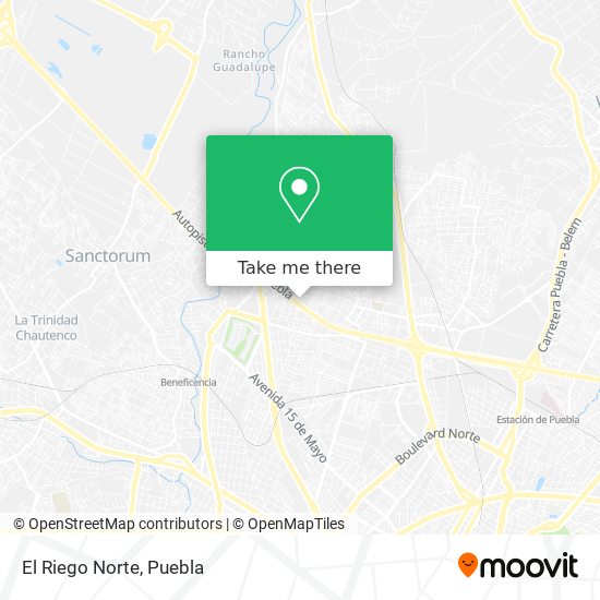 Mapa de El Riego Norte