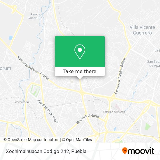 Xochimalhuacan Codigo 242 map