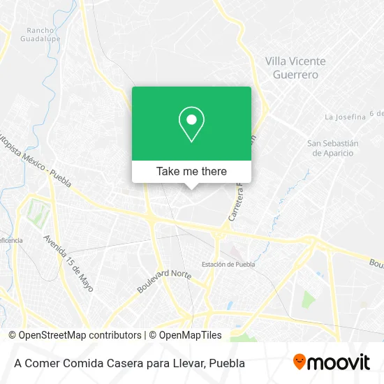 A Comer Comida Casera para Llevar map